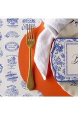 Hester & Cook French Frame Die-cut Placemats 12ct Pumpkin Orange