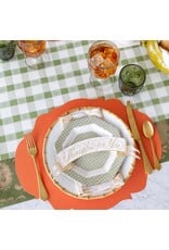 Hester & Cook French Frame Die-cut Placemats 12ct Pumpkin Orange