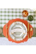 Hester & Cook French Frame Die-cut Placemats 12ct Pumpkin Orange