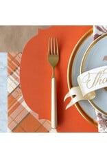 Hester & Cook French Frame Die-cut Placemats 12ct Pumpkin Orange