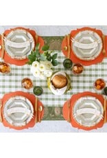Hester & Cook French Frame Die-cut Placemats 12ct Pumpkin Orange