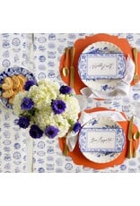 Hester & Cook French Frame Die-cut Placemats 12ct Pumpkin Orange