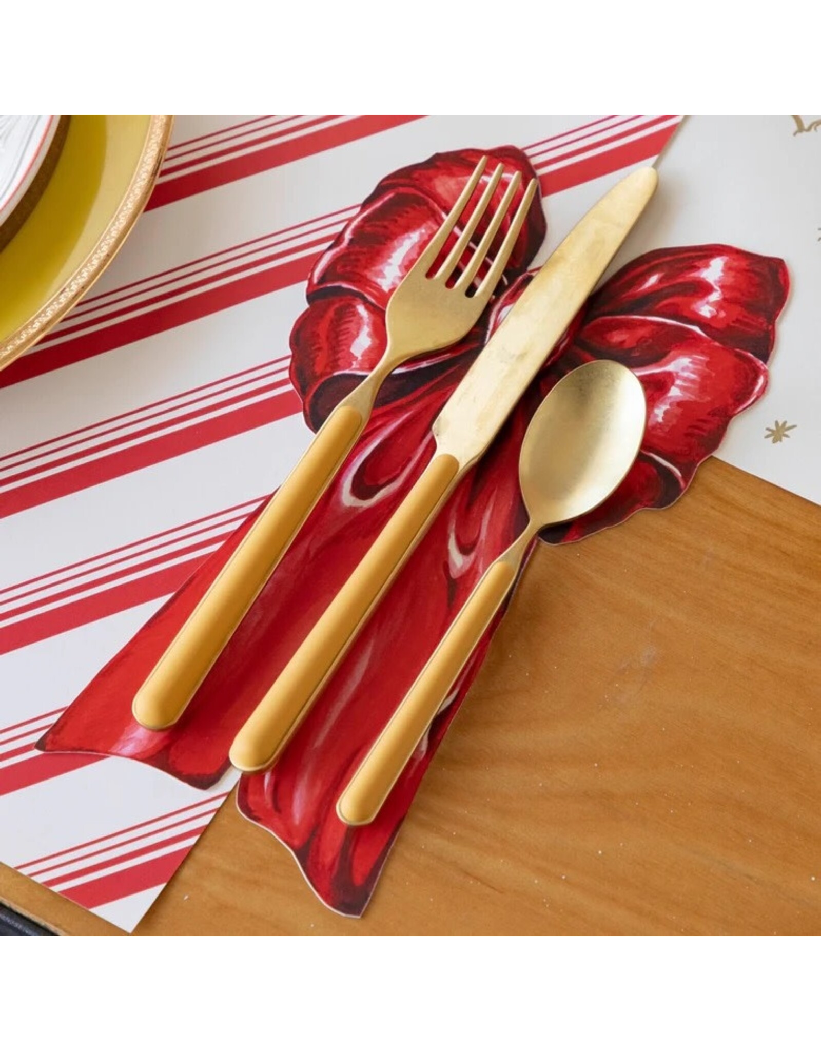 Hester & Cook Table Accent Place Cards Buffet Labels 12p Christmas Bow