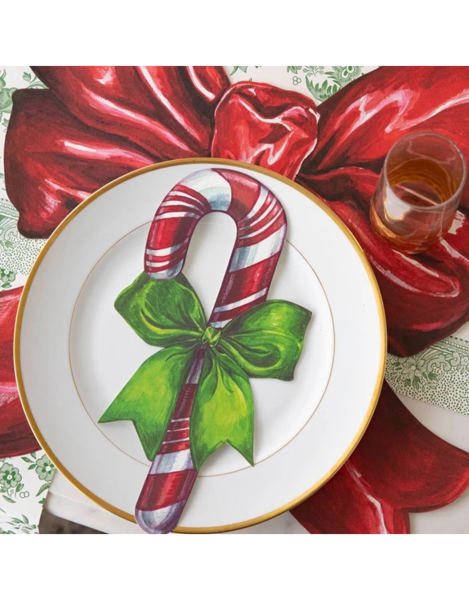 Hester & Cook Table Accents Place Cards Buffet Labels 12pk Candy Cane