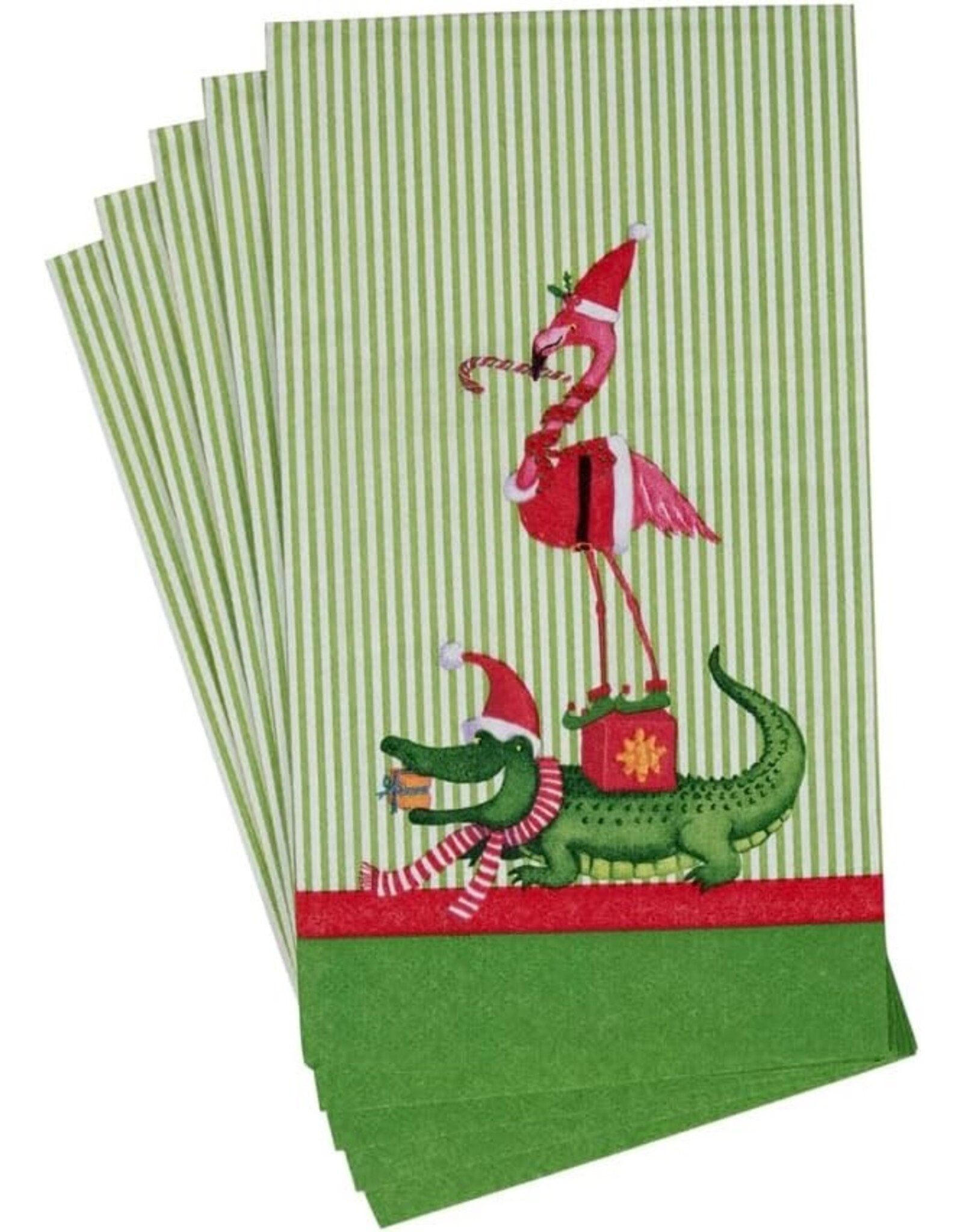 Caspari Christmas Guest Towel Napkins 15pk Zooey Christmas