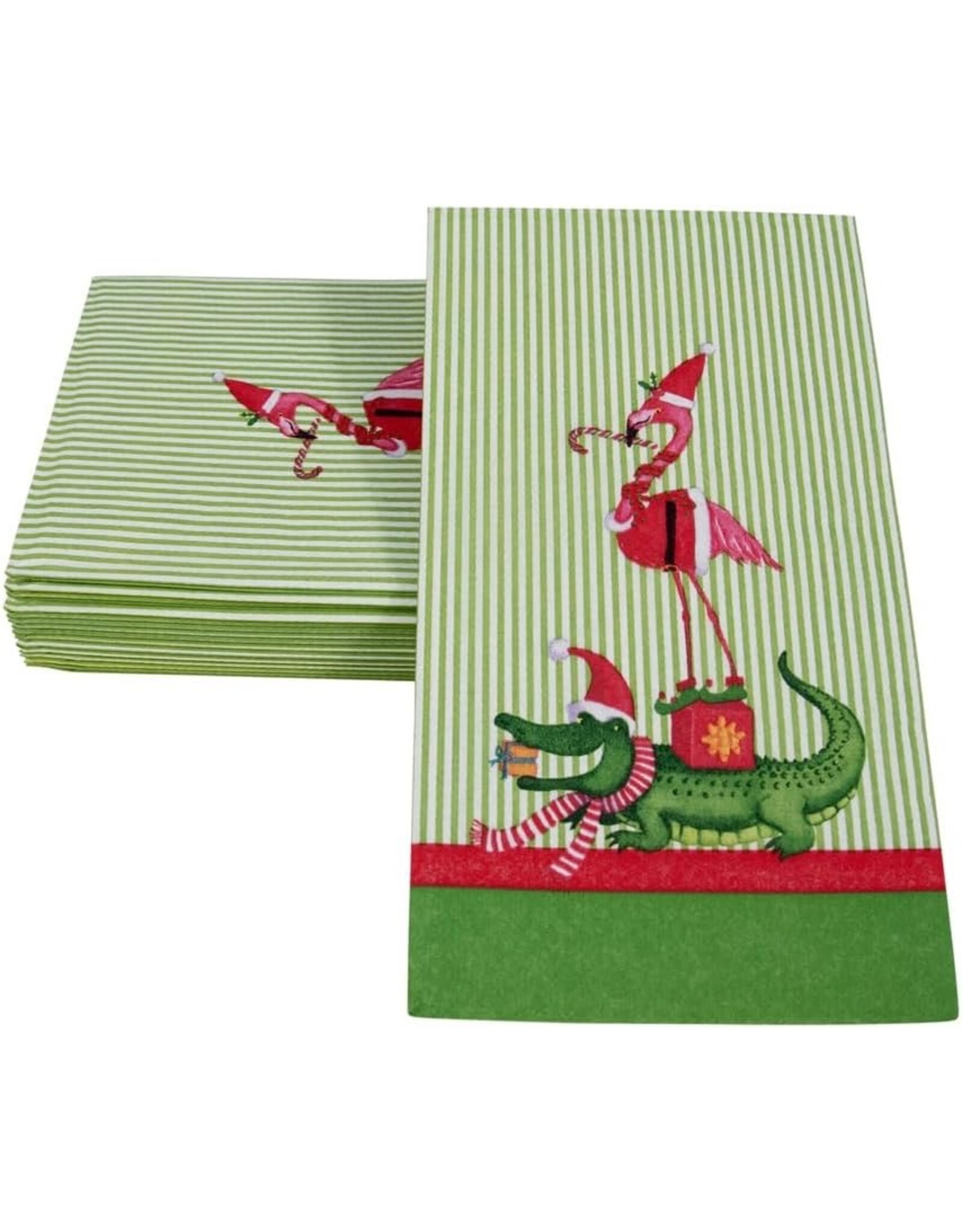 Caspari Christmas Guest Towel Napkins 15pk Zooey Christmas