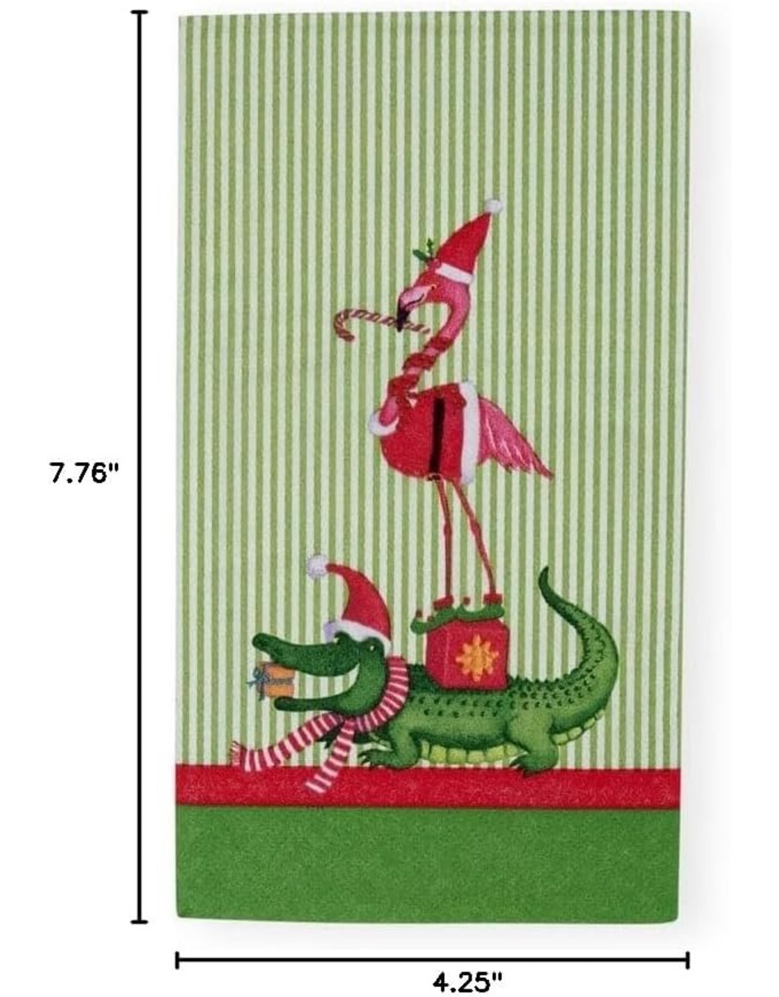 Caspari Christmas Guest Towel Napkins 15pk Zooey Christmas