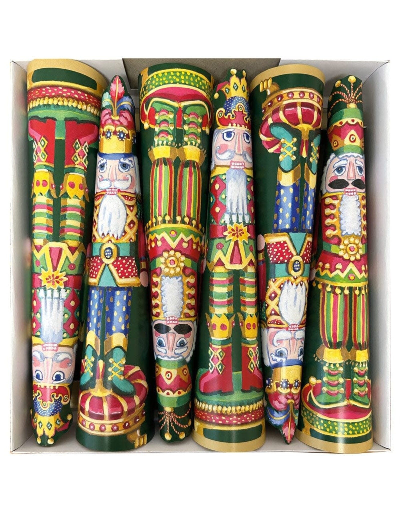 Caspari Celebration Crackers 6pk Nutcracker Christmas