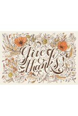 Hester & Cook Paper Placemats 18pk Give Thanks Placemat