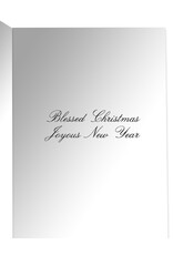 Caspari Boxed Christmas Cards 15pk Star and Creche Cards