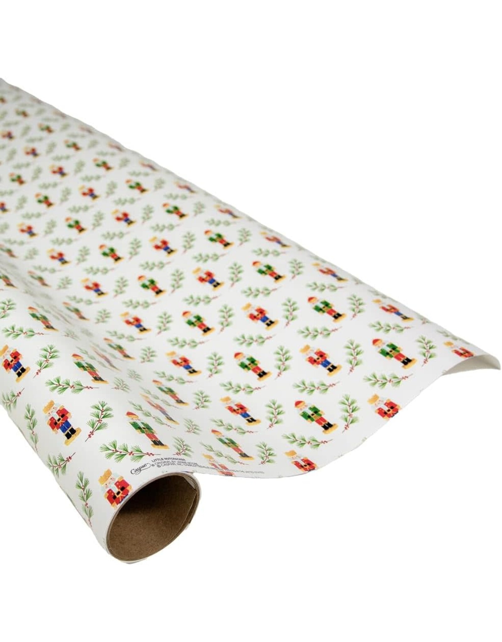 Caspari Christmas Gift Wrapping Paper 8ft Little Nutcracker