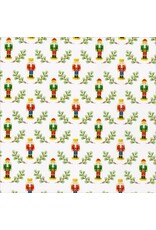 Caspari Christmas Gift Wrapping Paper 8ft Little Nutcracker