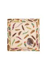 Caspari Thanksgiving Paper Cocktail Napkins 20pk Plumage Turkey