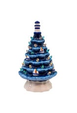 Kurt Adler Ceramic LED Coastal Christmas Tree Table Piece