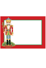 Caspari Name Tags Self Adhesive Labels 12pk Christmas Nutcracker