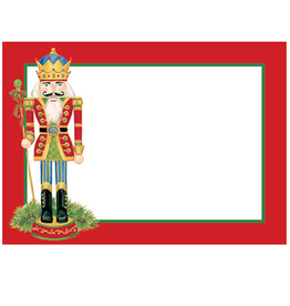 Caspari Name Tags Self Adhesive Labels 12pk Christmas Nutcracker