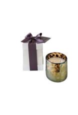 B's Knees Fragrance Candles 2 Wick Brown Tortoise Glass | Slate Scent