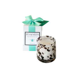 B's Knees Fragrance Candles 2 Wick White Tortoise Glass | Ocean Air
