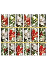 Caspari Celebration Crackers 6pk Christmas Garden Caspari Celebration Crackers 6pk Christmas Garden