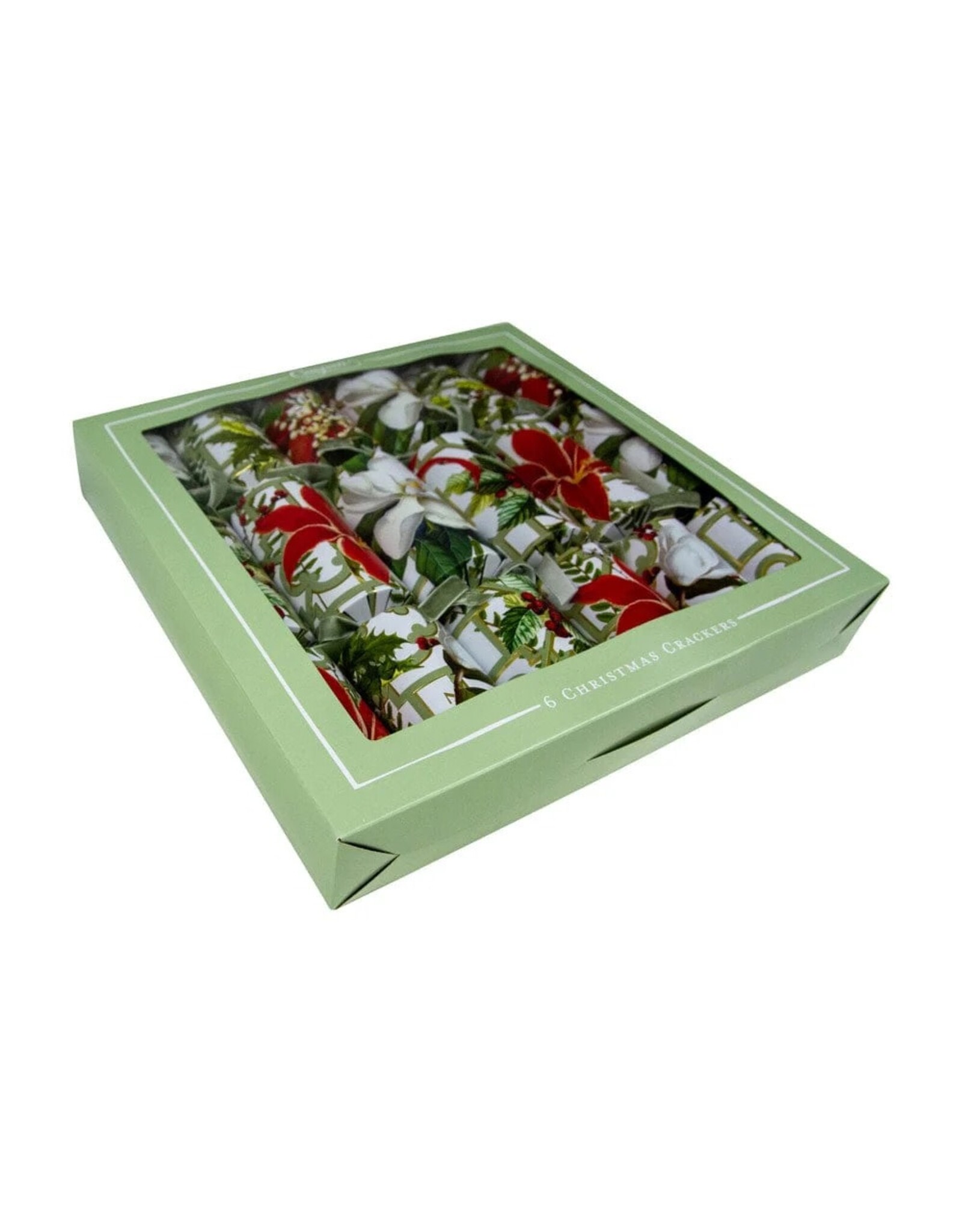 Caspari Celebration Crackers 6pk Christmas Garden