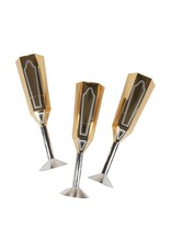 Caspari Celebration Crackers 6pk Champagne Flutes