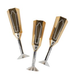 Caspari Celebration Crackers 6pk Champagne Flutes