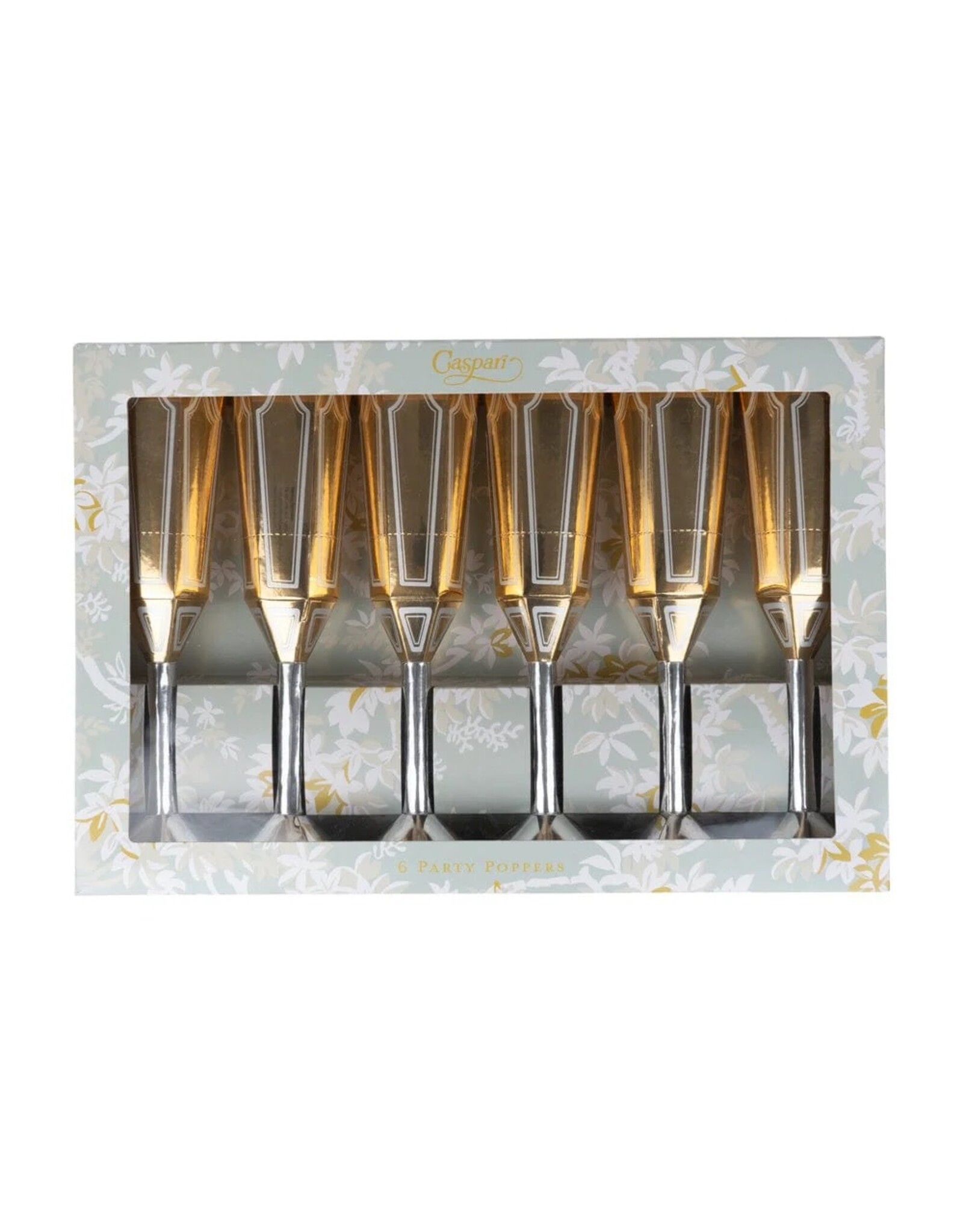 Caspari Celebration Crackers 6pk Champagne Flutes