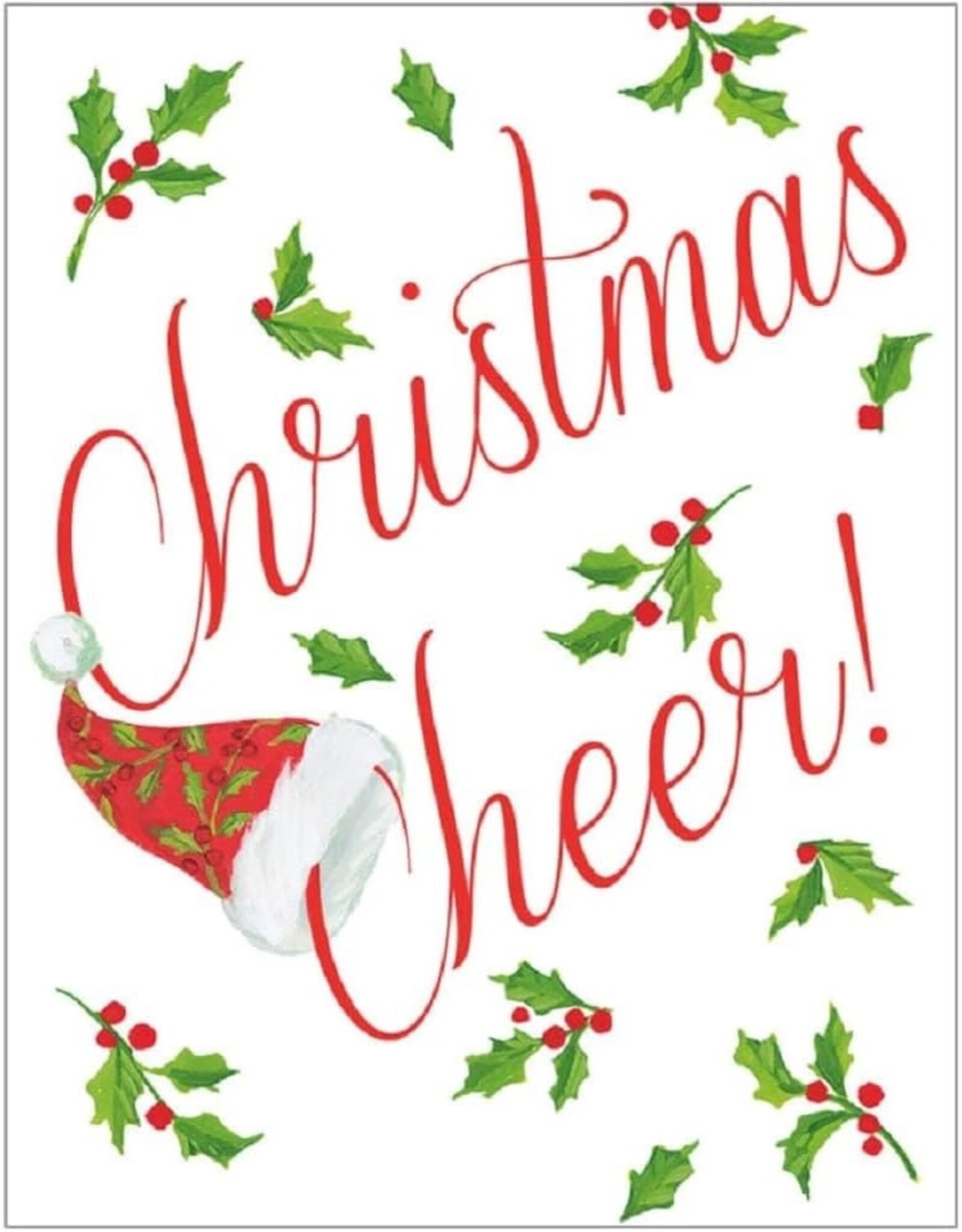 Caspari Christmas Cheer Christmas Gift Enclosure Cards 4pk