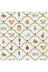 Caspari Christmas Gift Wrapping Paper 8ft Roll On The Twelfth Day Caspari Christmas Gift Wrapping Paper 8ft Roll On The Twelfth Day