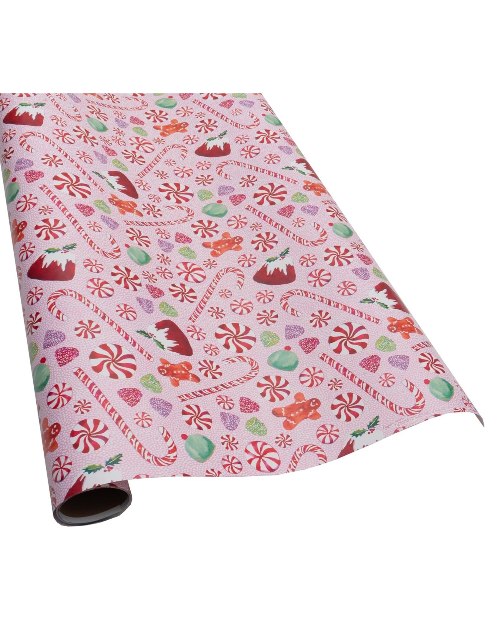 Caspari Christmas Gift Wrapping Paper 8ft Roll Sweets
