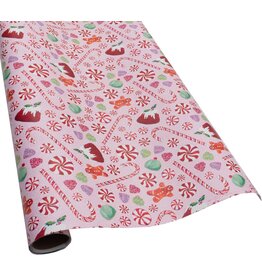 Caspari Christmas Gift Wrapping Paper 8ft Roll Sweets