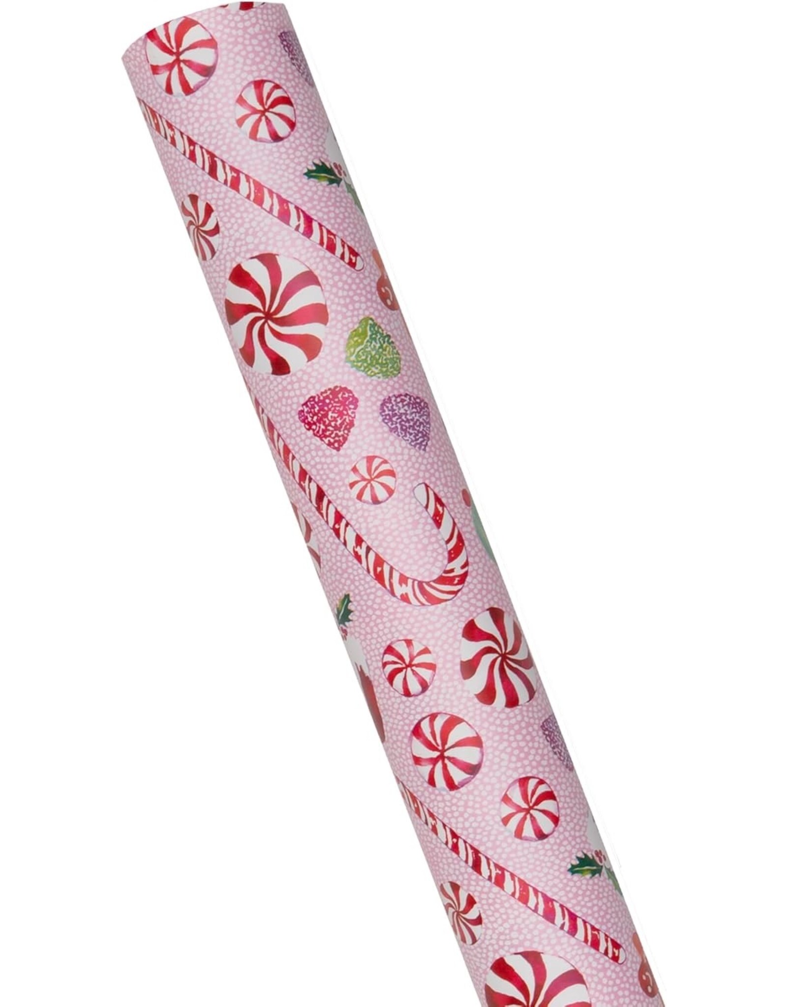 Caspari Christmas Gift Wrapping Paper 8ft Roll Sweets