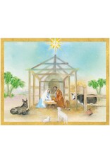 Caspari Boxed Christmas Cards 15pk Peaceful Creche Nativity Caspari Boxed Christmas Cards 15pk Peaceful Creche Nativity