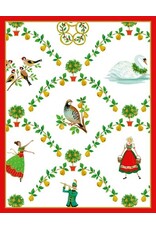 Caspari Boxed Christmas Cards 15pk On The Twelfth Day