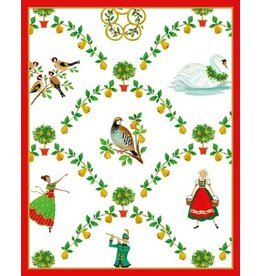 Caspari Boxed Christmas Cards 15pk On The Twelfth Day