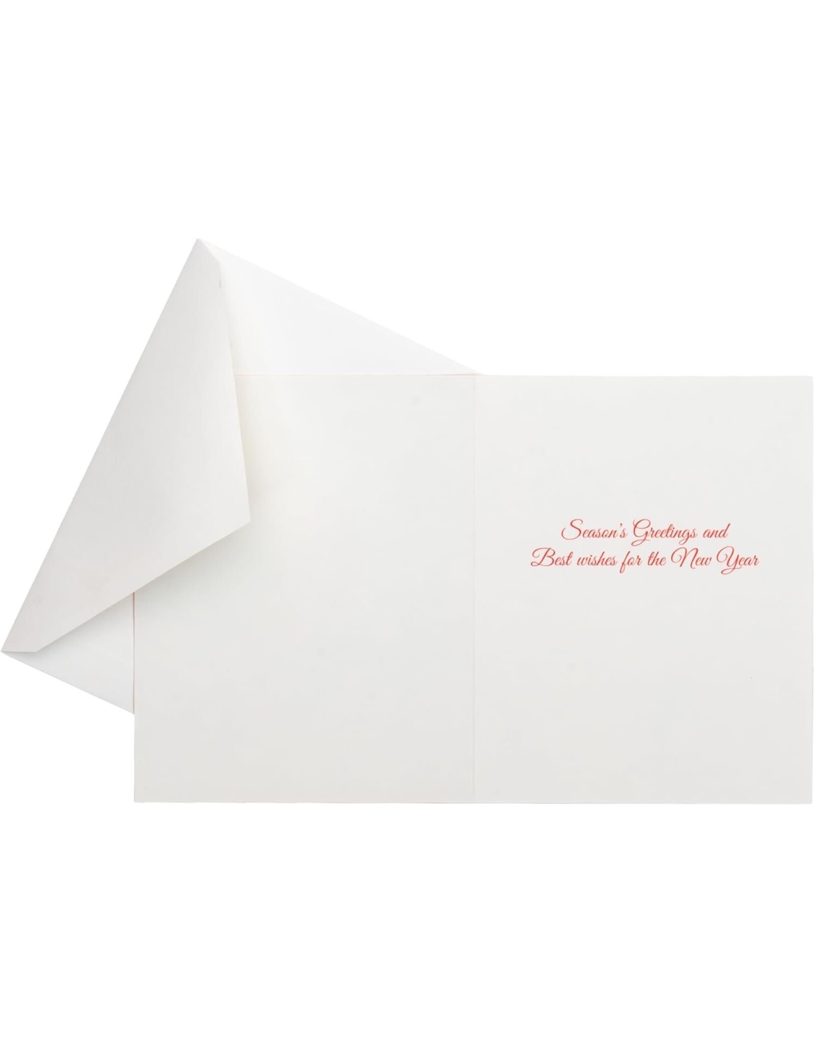 Caspari Boxed Christmas Cards 15pk Cardinal And Evergreen