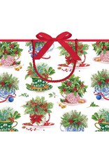 Caspari Christmas Gift Bag Lg 11.75x4.75x10 Christmas Tea Caspari Christmas Gift Bag Lg 11.75x4.75x10 Christmas Tea