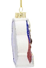 Kurt Adler Patriotic Glass 250th Anniversary U.S. Flag Ornament