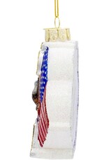 Kurt Adler Patriotic Glass 250th Anniversary U.S. Flag Ornament