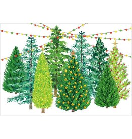 Caspari Boxed Christmas Cards 15pk Lighted Christmas Trees Caspari Boxed Christmas Cards 15pk Lighted Christmas Trees
