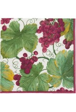 Caspari Paper Cocktail Napkins 20pk Wine Vineyard Grapes