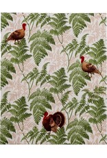 Caspari Thanksgiving Guest Towel Napkins 15pk Turkey Among Ferns