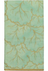 Caspari Paper Guest Napkins 15pk Gilded Majolica Celadon Caspari Paper Guest Napkins 15pk Gilded Majolica Celadon