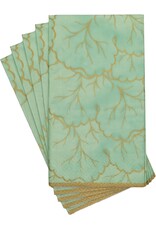 Caspari Paper Guest Napkins 15pk Gilded Majolica Celadon Caspari Paper Guest Napkins 15pk Gilded Majolica Celadon