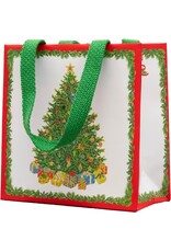 Caspari Christmas Gift Bag Small SQ 5.75x2.5D Christmas Tree