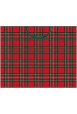 Caspari Christmas Gift Bag Jumbo 20x16x8 Royal Plaid Caspari Christmas Gift Bag Jumbo 20x16x8 Royal Plaid