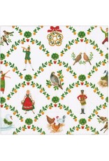 Caspari Christmas Paper Cocktail Napkins 20pk On The Twelfth Day Caspari Christmas Paper Cocktail Napkins 20pk On The Twelfth Day