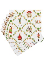 Caspari Christmas Paper Cocktail Napkins 20pk On The Twelfth Day Caspari Christmas Paper Cocktail Napkins 20pk On The Twelfth Day