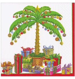Caspari Christmas Paper Cocktail Napkins 20pk Deck the Palms Caspari Christmas Paper Cocktail Napkins 20pk Deck the Palms