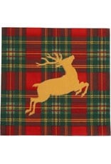 Caspari Christmas Paper Luncheon Napkins 20pk Reindeer Tartan Caspari Christmas Paper Luncheon Napkins 20pk Reindeer Tartan